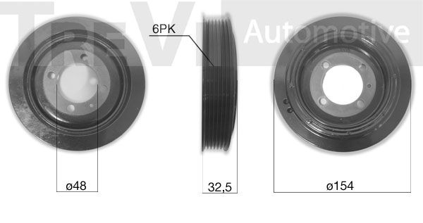 TREVI AUTOMOTIVE Rihmaratas,väntvõll PC1259